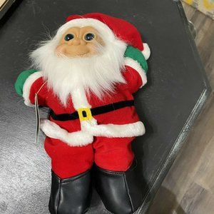 RUSS 12" TROLL KIDZ MR. SANTA PLUSH TOY WITH ORIGINAL TAG